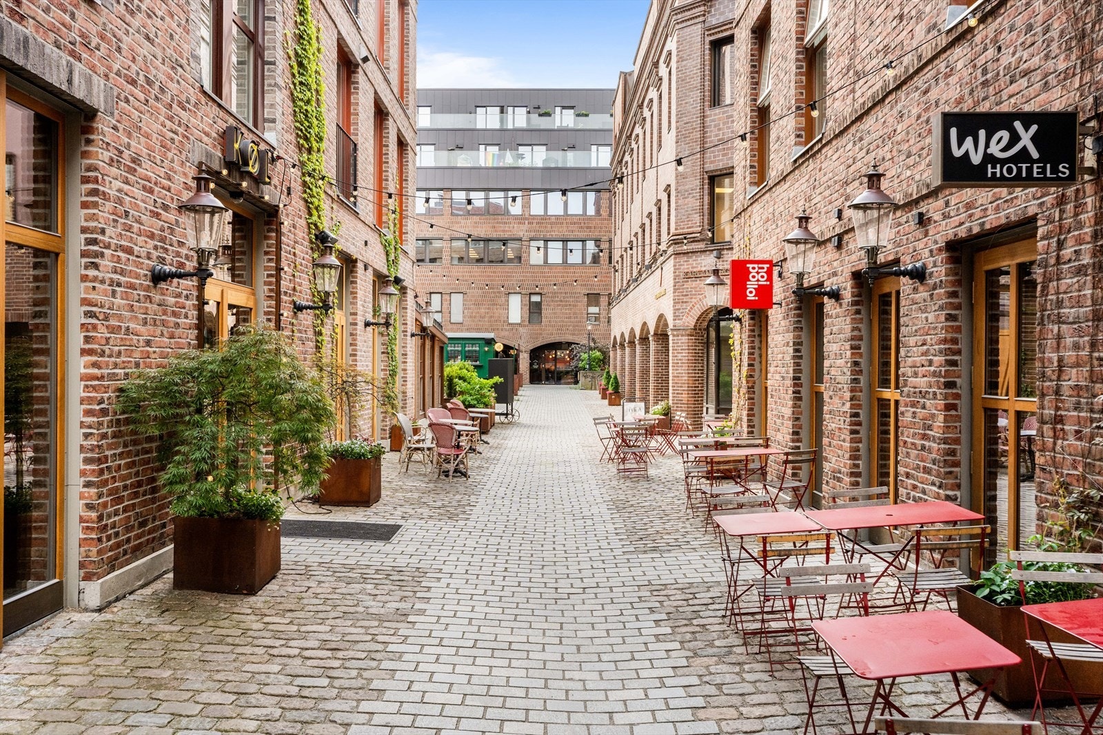 Koselig handlegater og restauranter i umiddelbar nærhet. Galleribilde