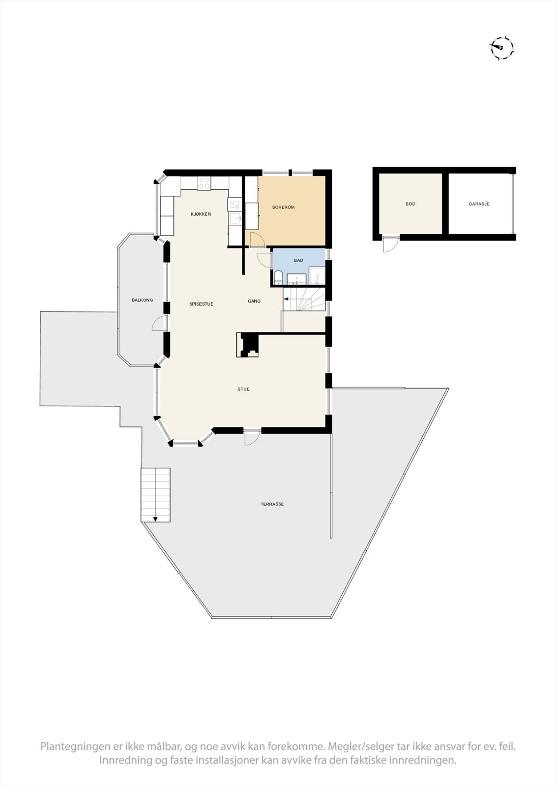 Plantegning 1. etasje. Galleribilde