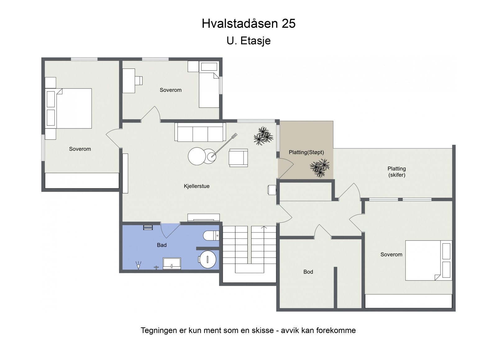 Plantegning u.etasje Galleribilde