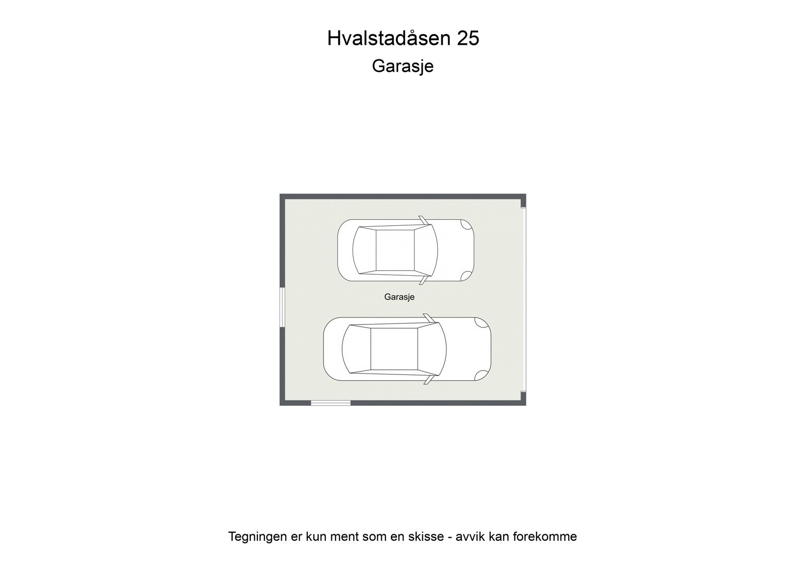 Plantegning garasje Galleribilde