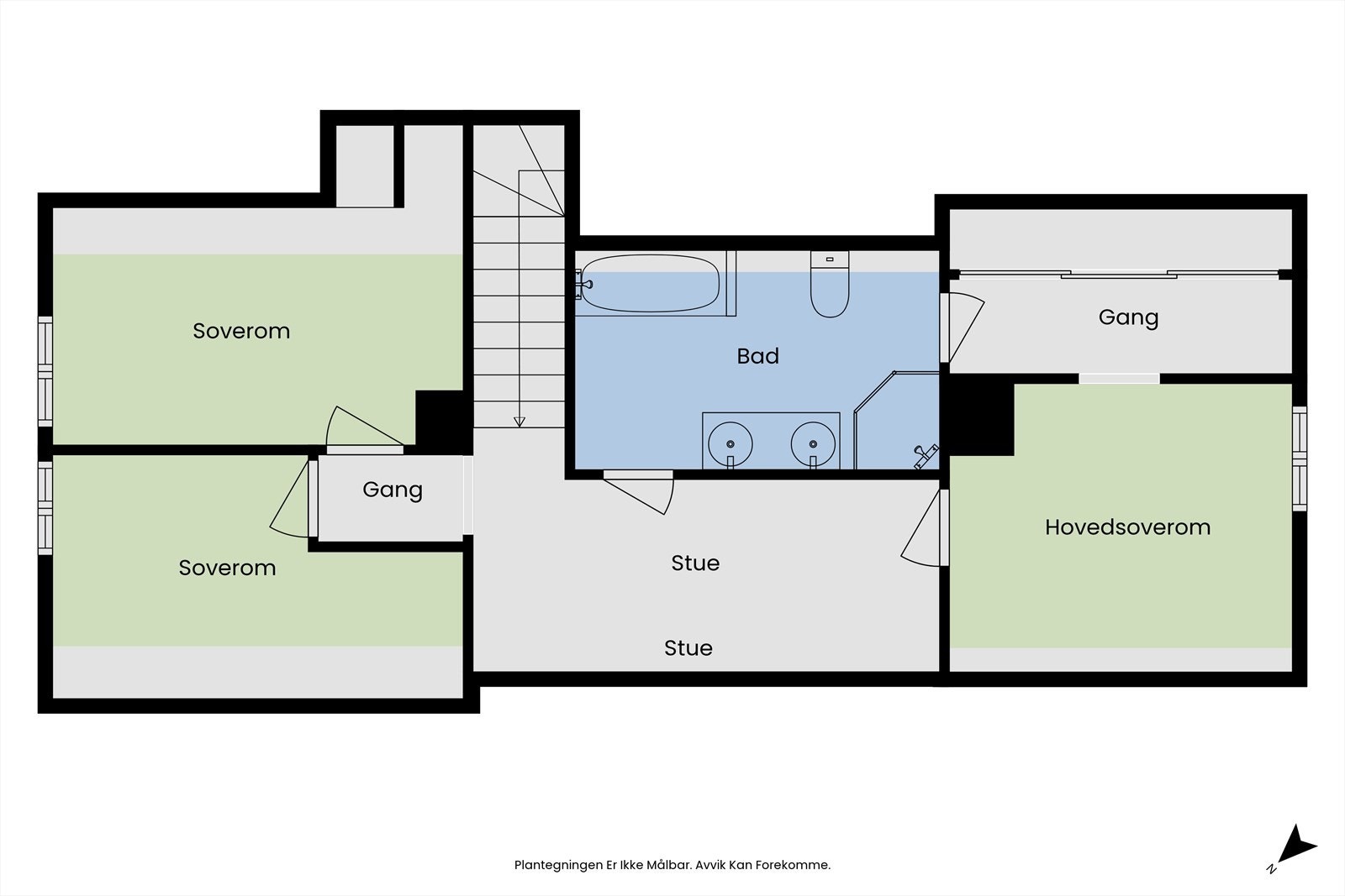 Plantegning 2.etasje Galleribilde