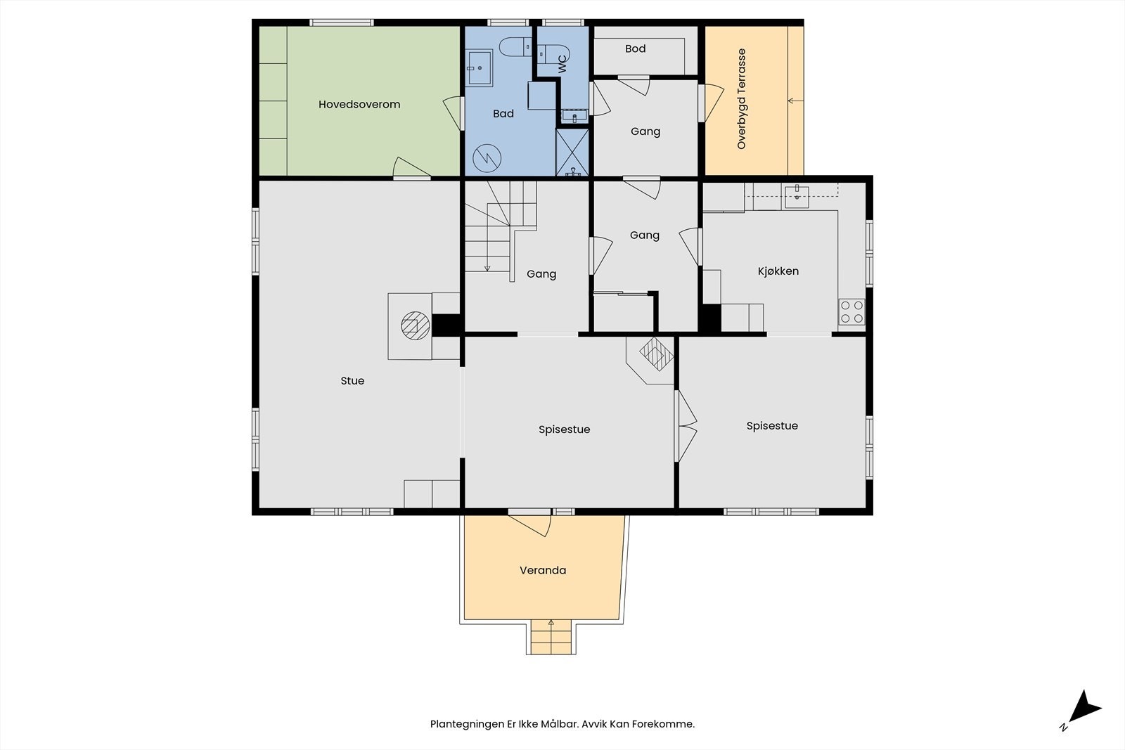 Plantegning 1.etasje Galleribilde