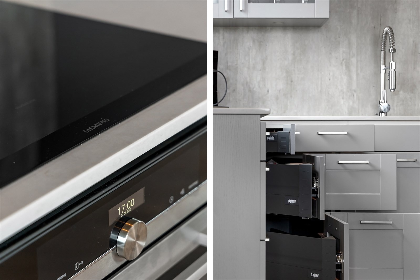 Praktisk løsning med god utnyttelse av skapplass. Galleribilde