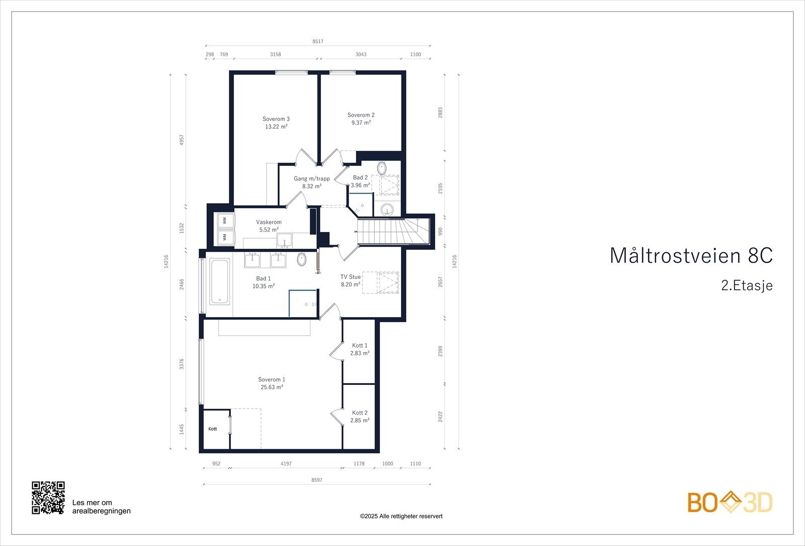 Plantegning 2.etg Galleribilde