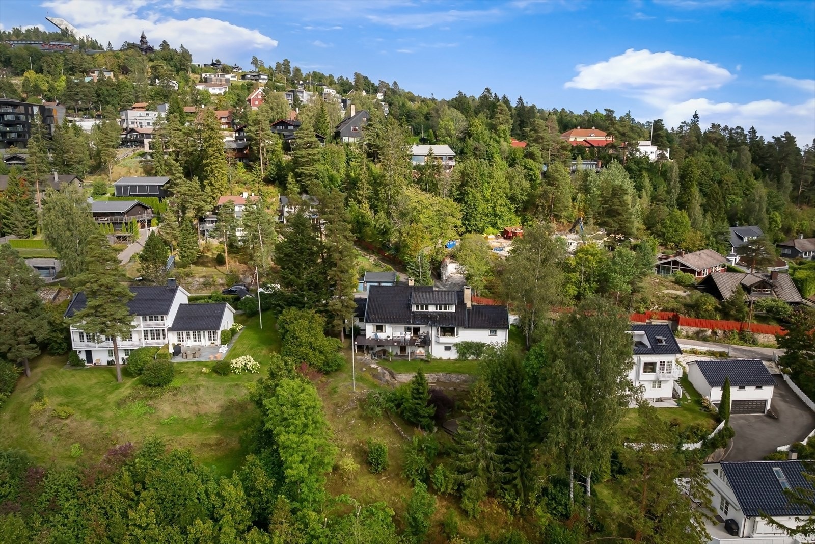 Store deler av tomten er naturtomt Galleribilde