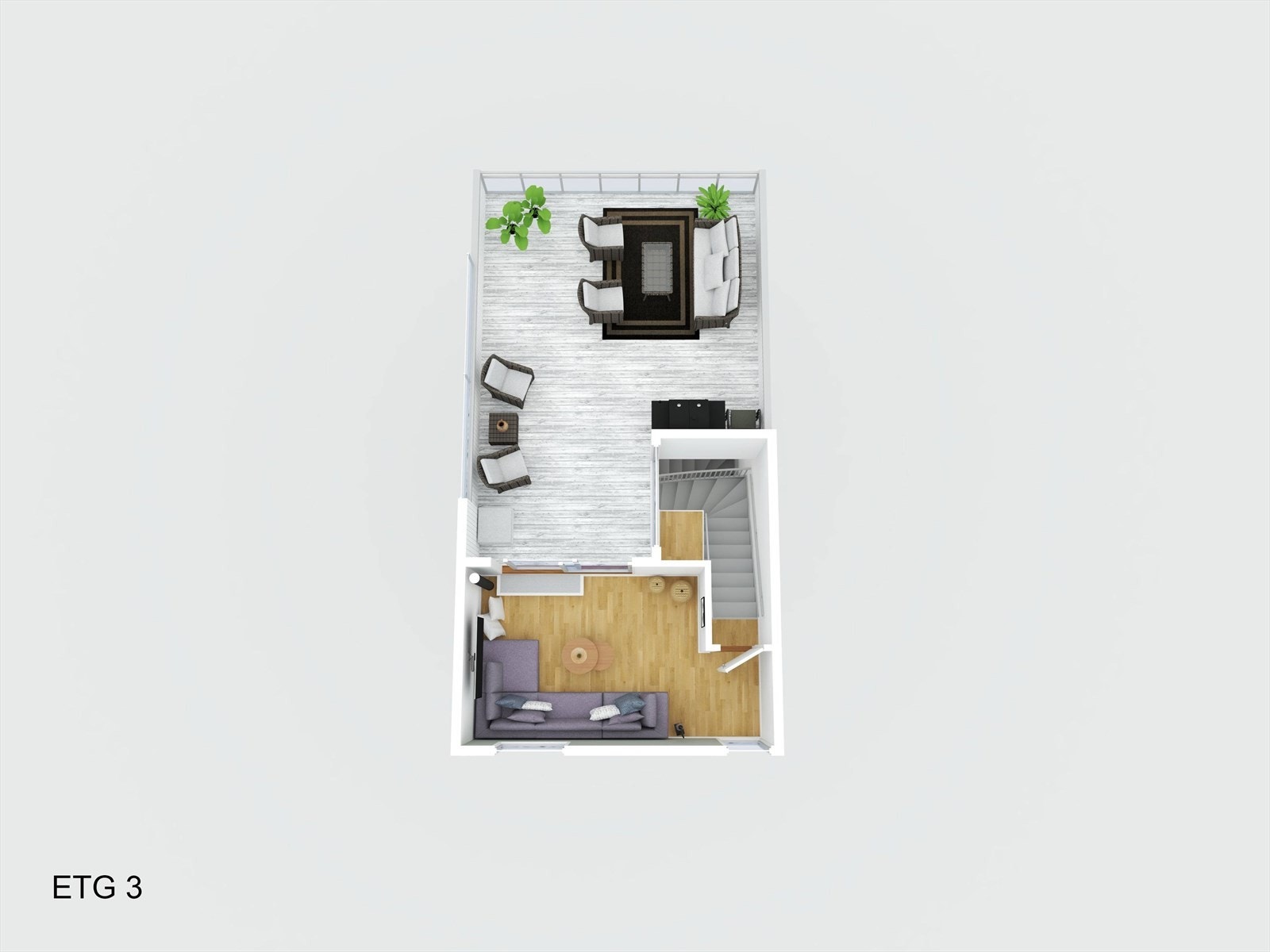 Illsutrasjon 3D Sogstieika 14A 3.etasje Galleribilde