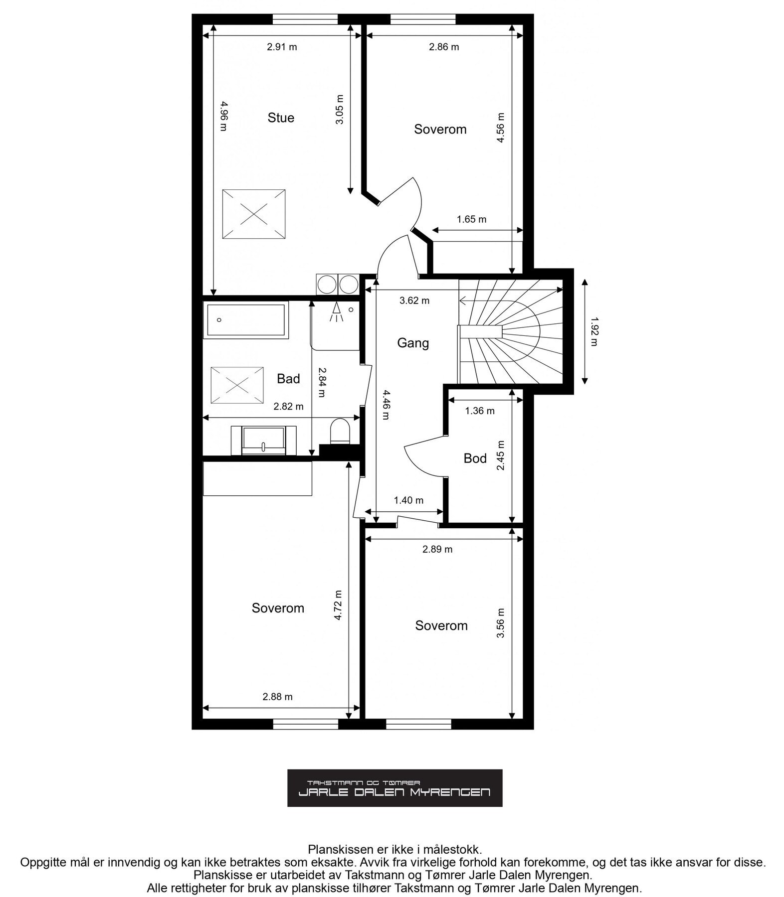 Plantegning 2. etasje Galleribilde