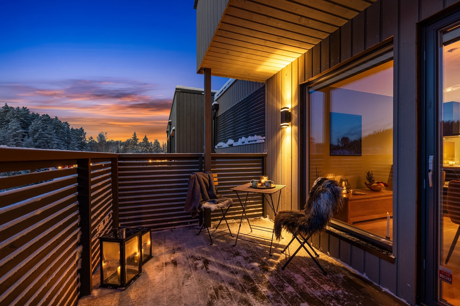 Vestvendt balkong Galleribilde