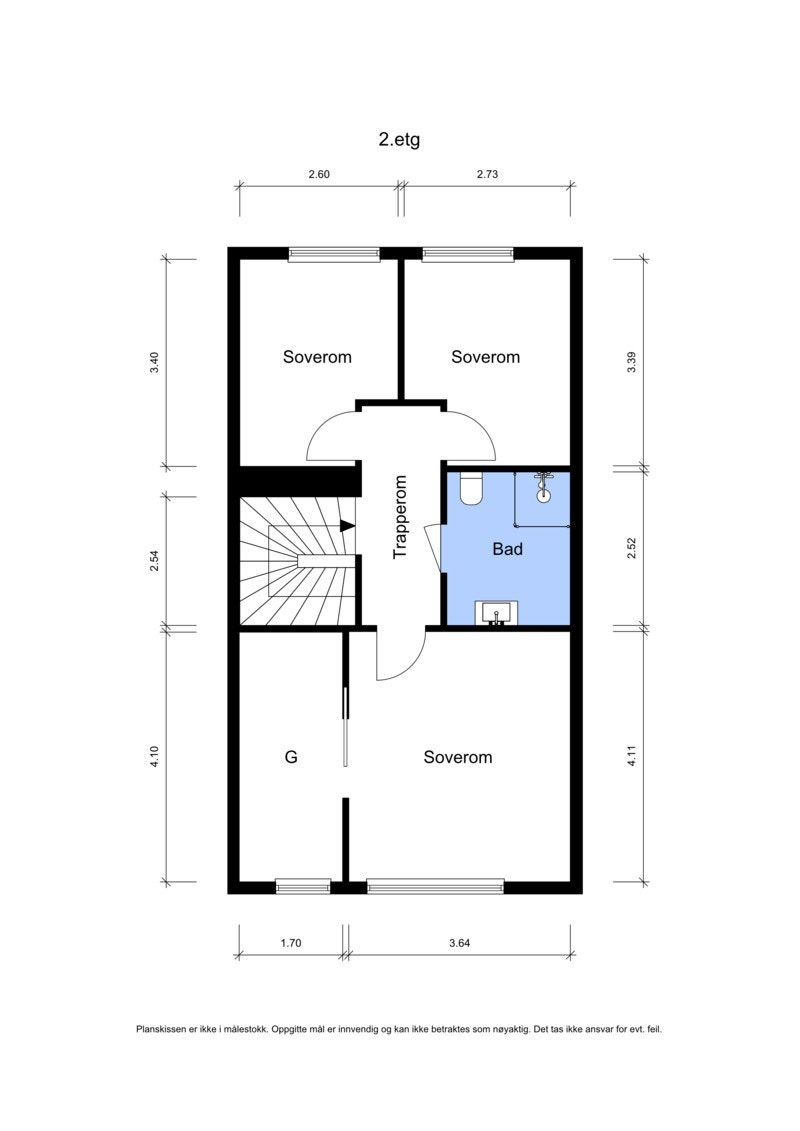 Plantegning 2. etasje Galleribilde