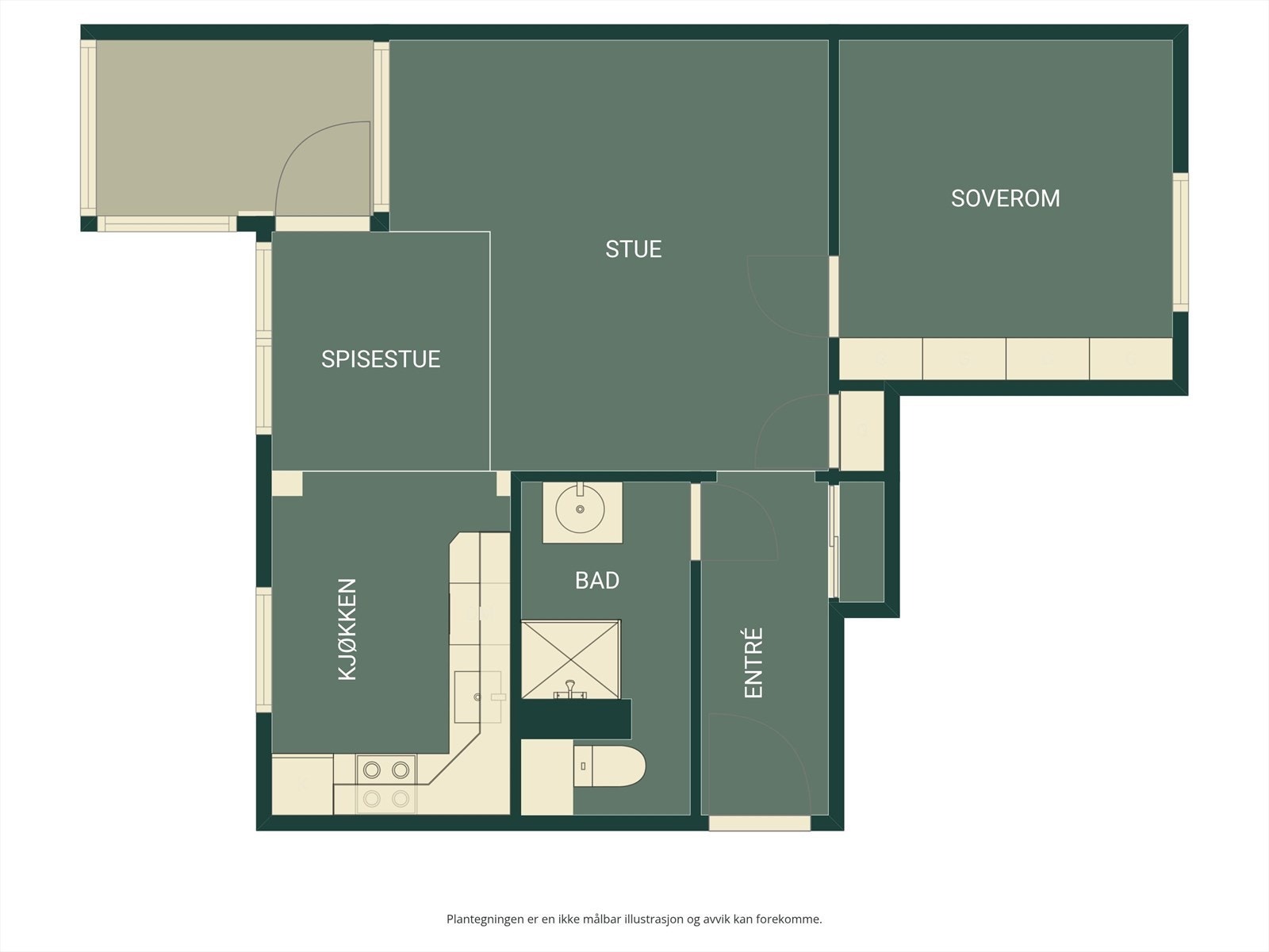 Plantegning Galleribilde