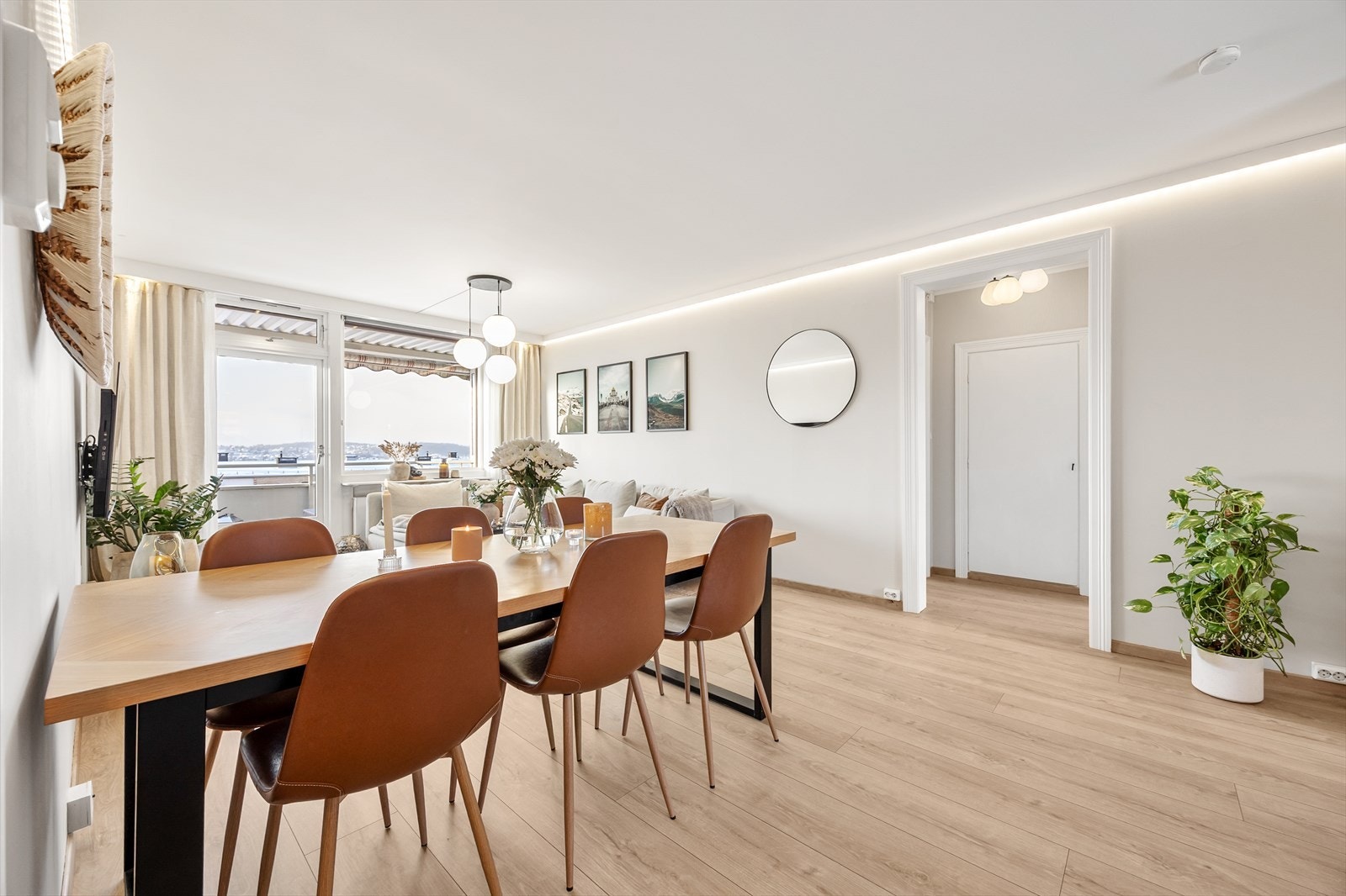 Her ser man hvordan de ulike sonene i rommet henger naturlig sammen. Galleribilde