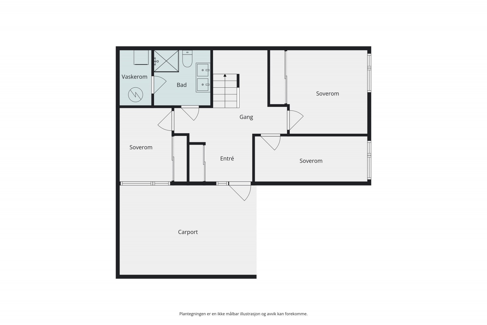 Plantegning - 1.etasje Galleribilde