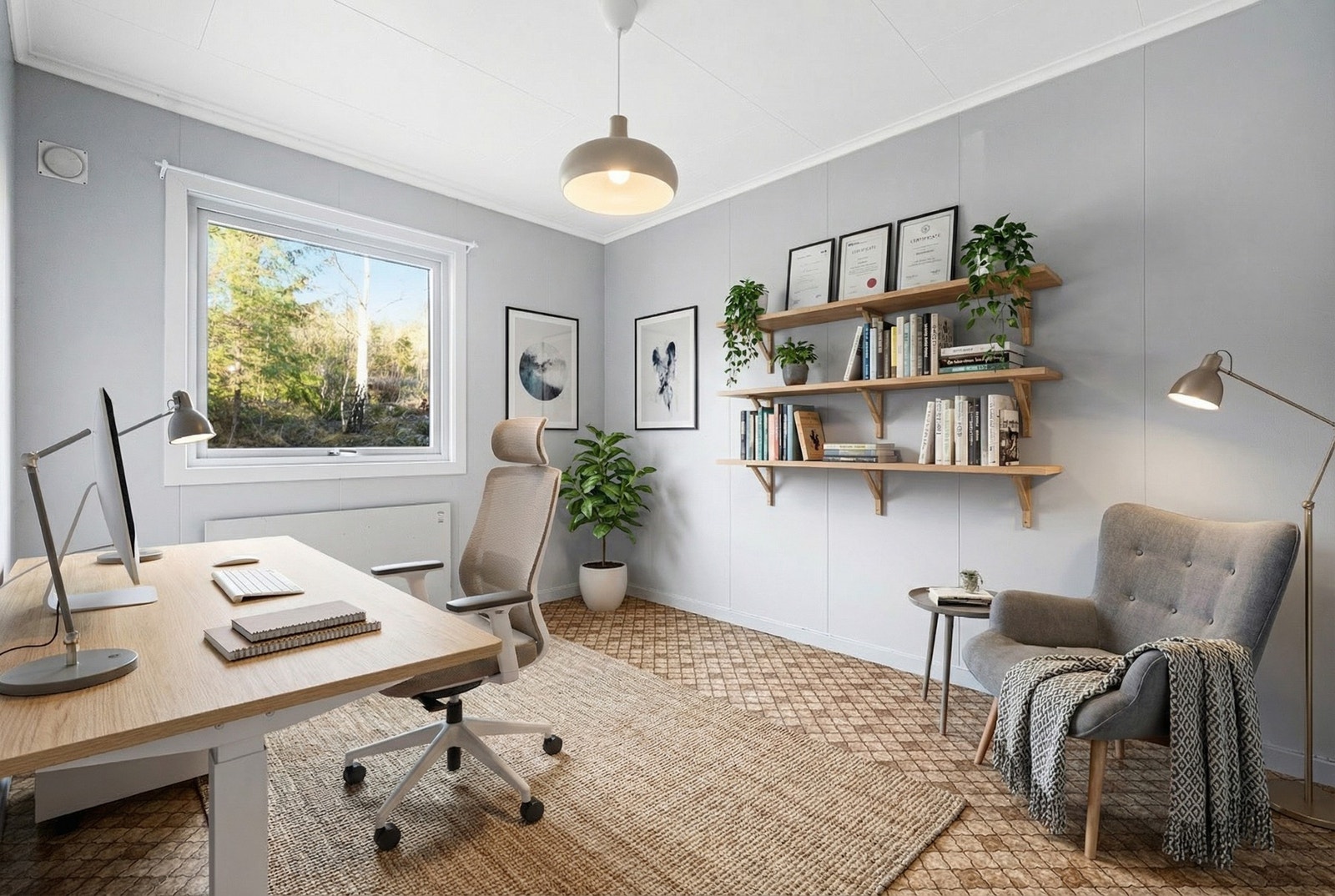 Digital møblering. Galleribilde