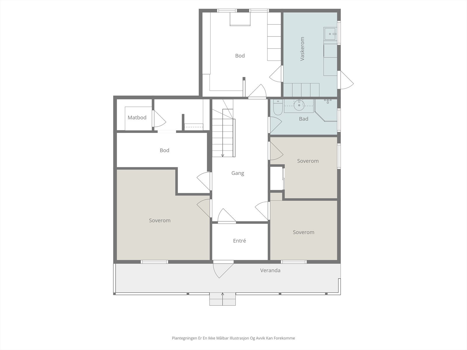 Planskisse underetasje Galleribilde