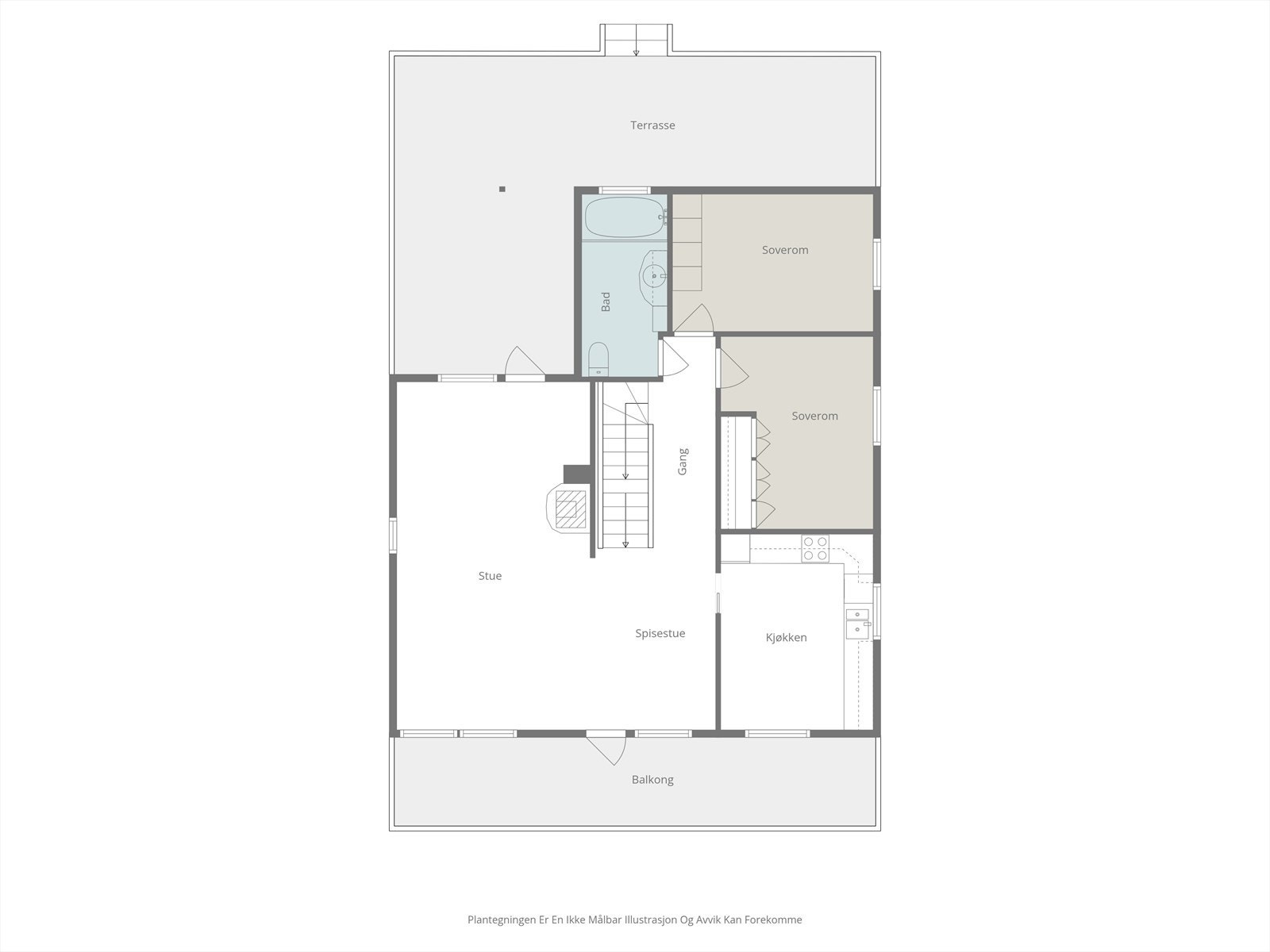 Planskisse hovedplan Galleribilde