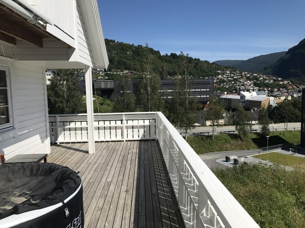 Høyskolen i bakgrunnen Galleribilde