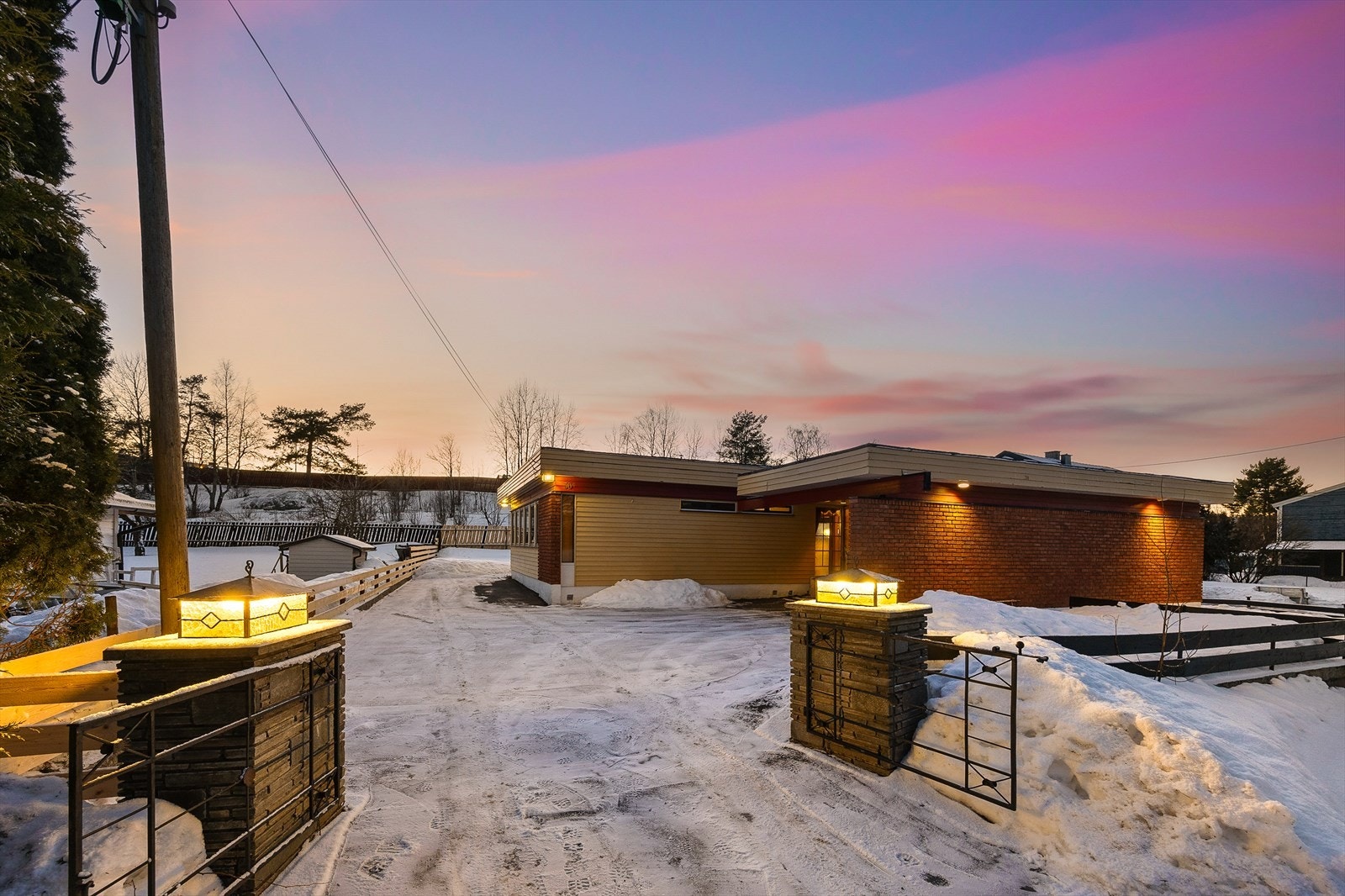 Svært unikt atriums hus, disse er det ikke mange av! Galleribilde