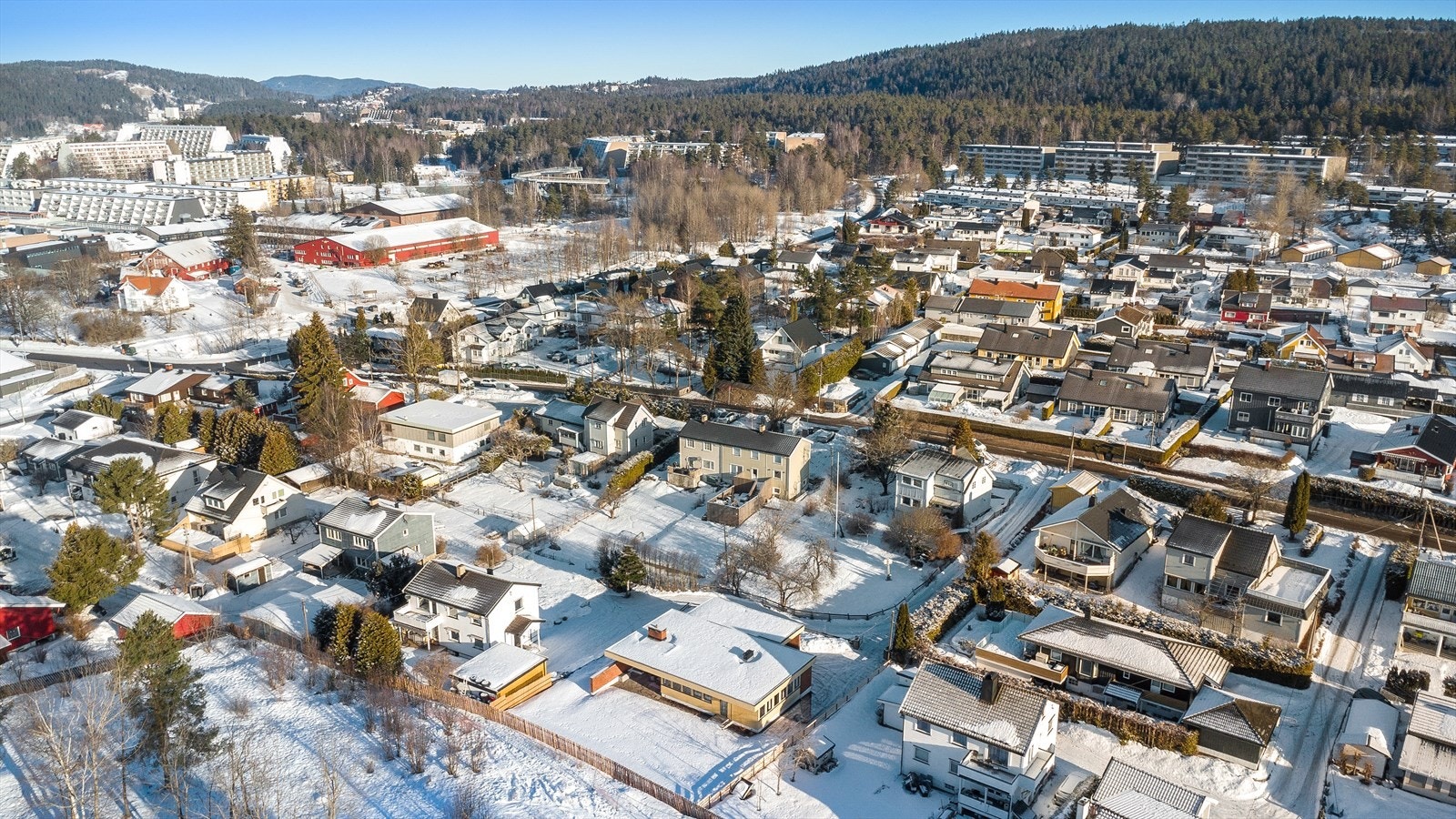 Her bor man med kort vei til alt man trenger i hverdagen. Galleribilde