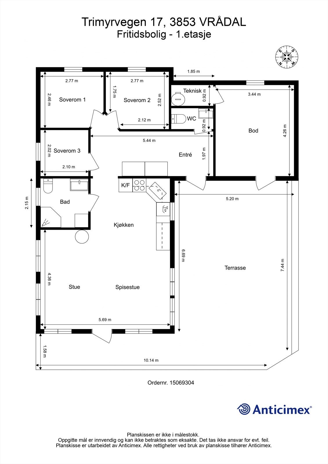 Plantegning 1.etasje Galleribilde