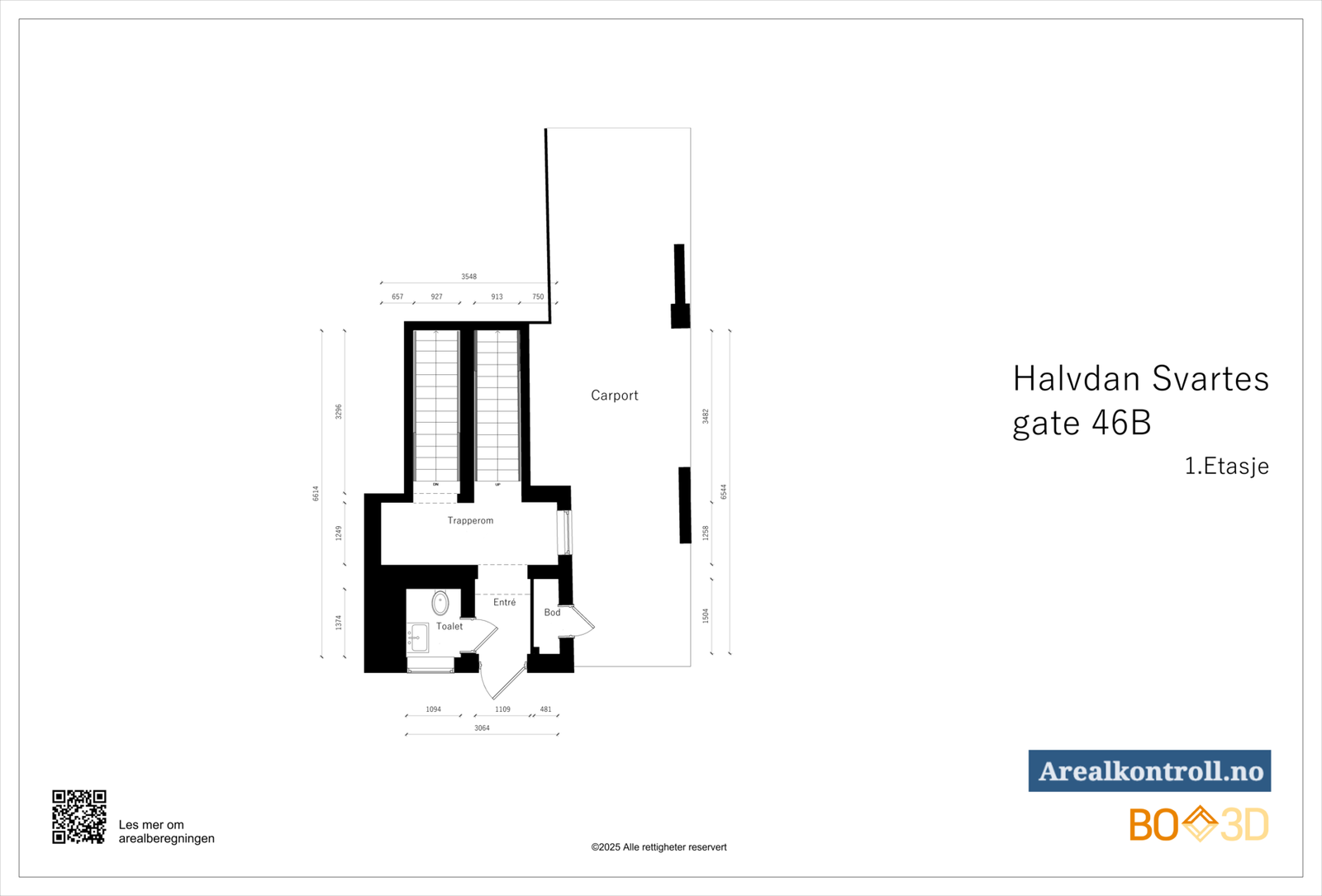 1. etasje, ingangsparti Galleribilde