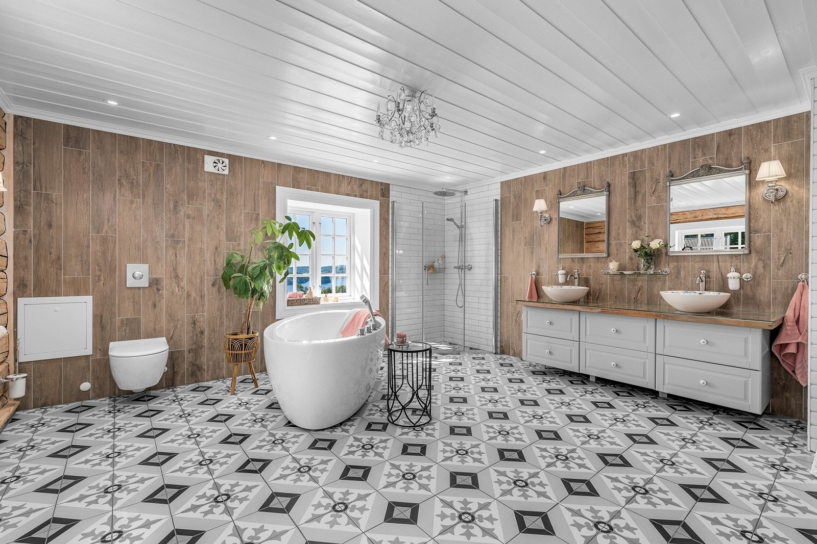 Fantastisk og unikt bad fra 2019 - Utsikt fra badekaret til Vorma Galleribilde