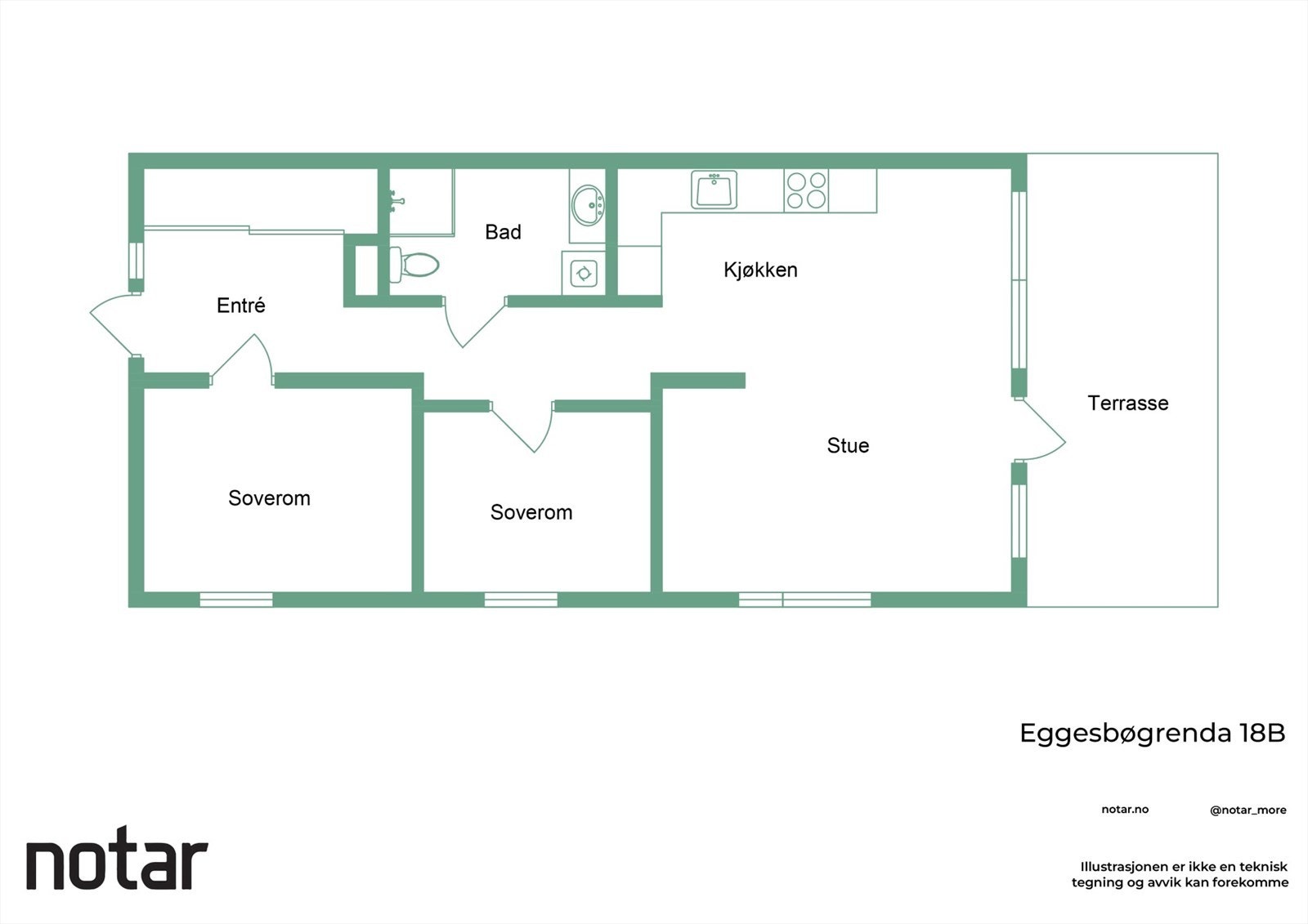 Plantegninger - Eggesbøgrenda 18B Galleribilde