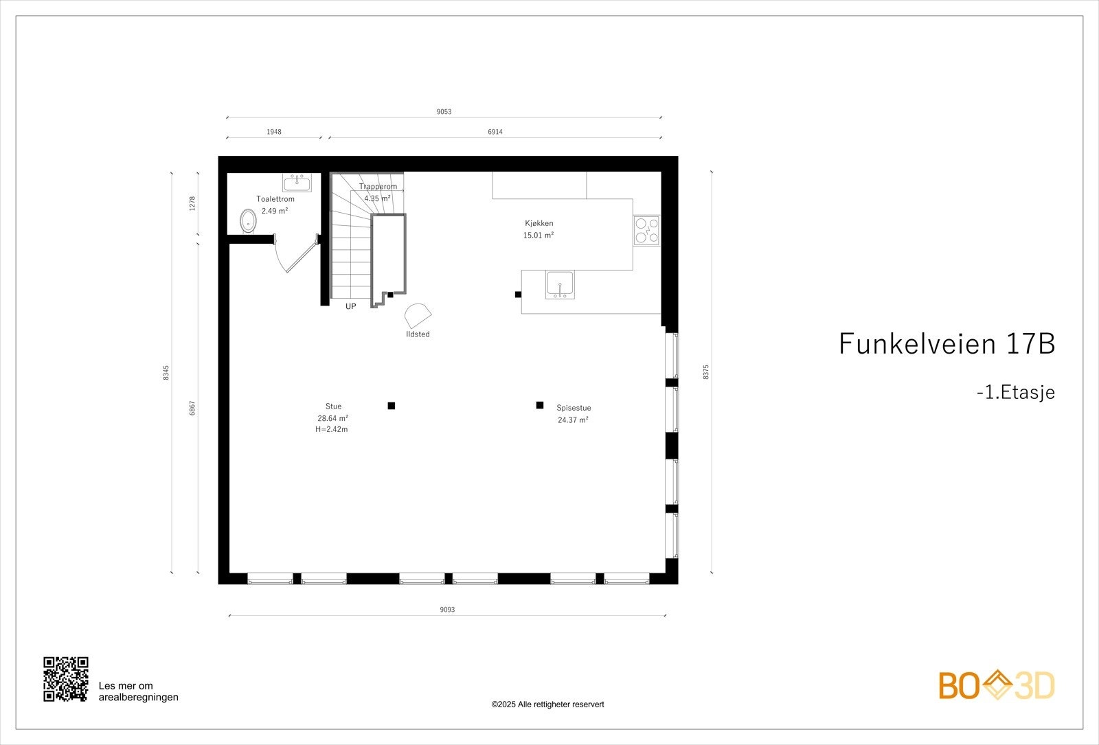 Plantegning -1.etasje. Galleribilde