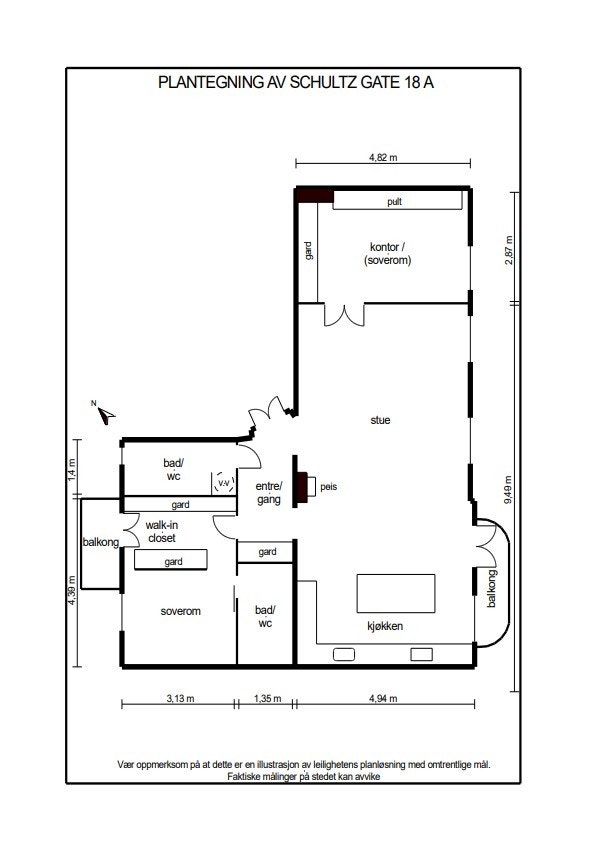 Plantegning. Galleribilde