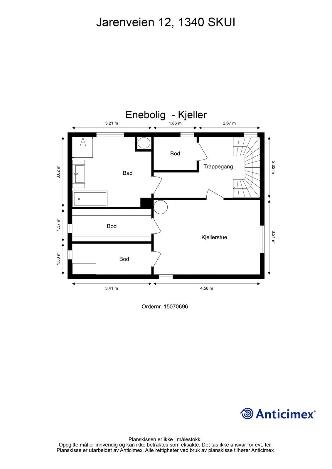 Plantegning kjeller Galleribilde