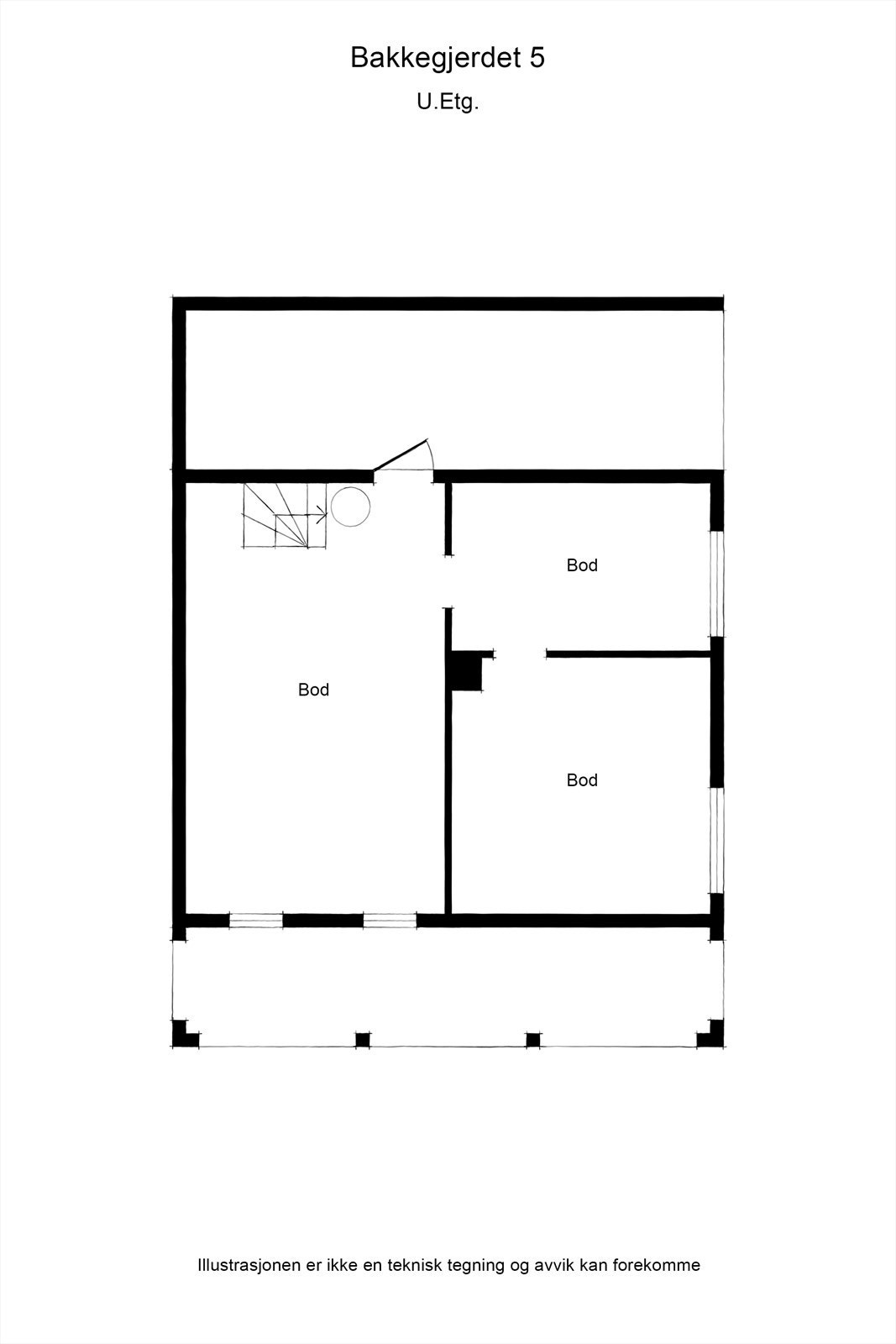 Plantegning undetetasje. Galleribilde
