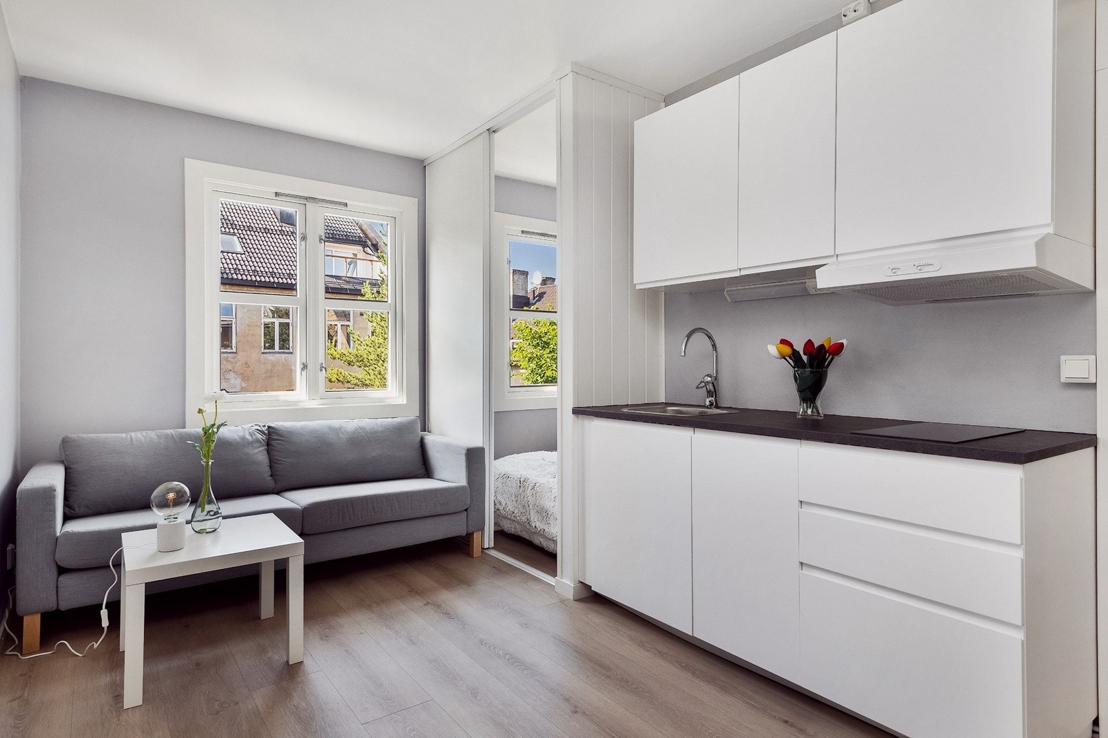 Åpen stue og kjøkken løsning Galleribilde