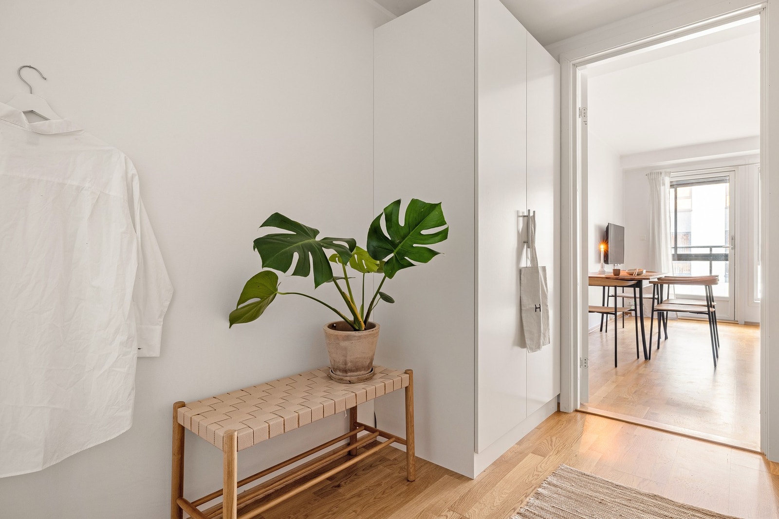 Entréen måles til 5,1 kvm. Galleribilde