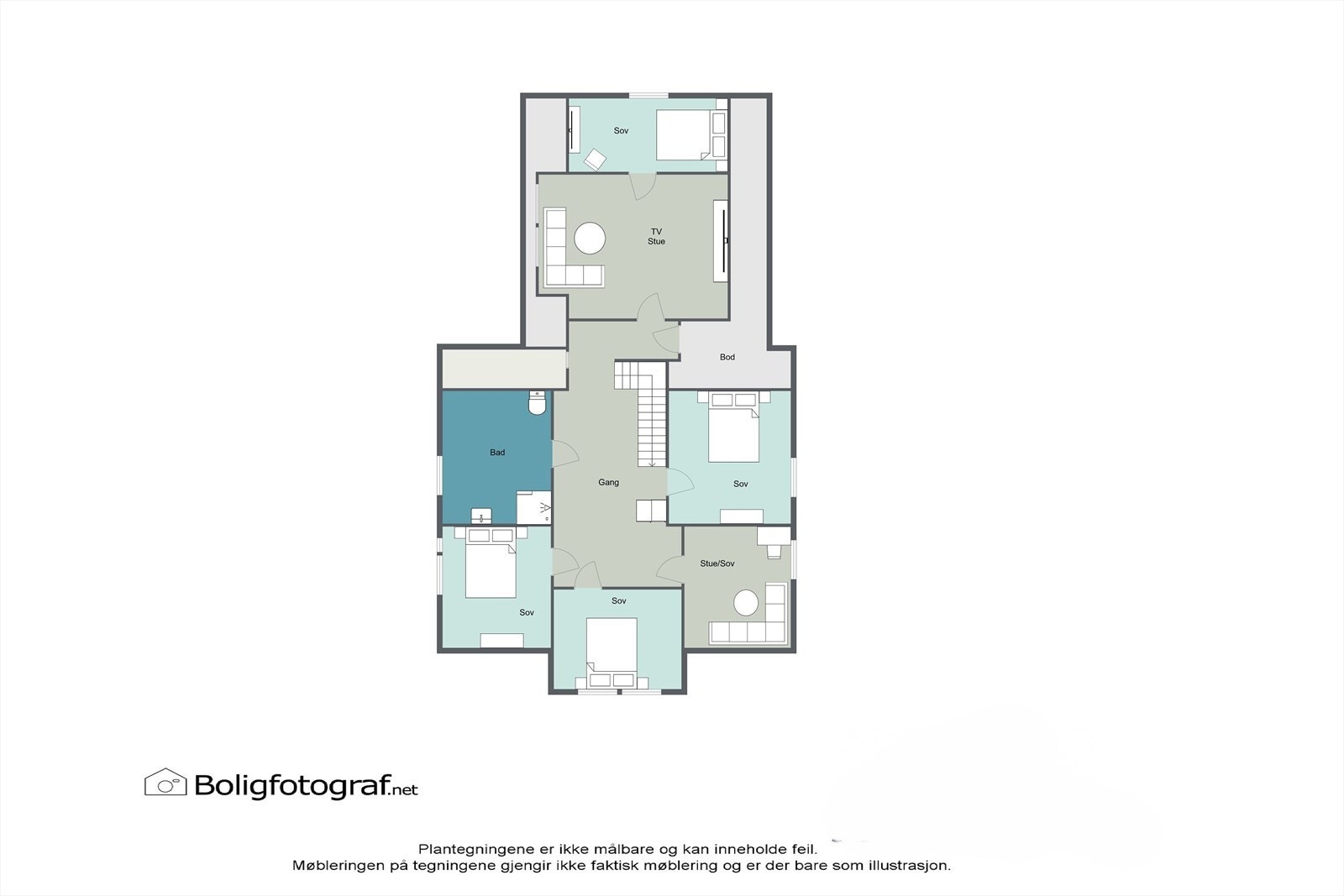 Plantegning 2. etasje Galleribilde