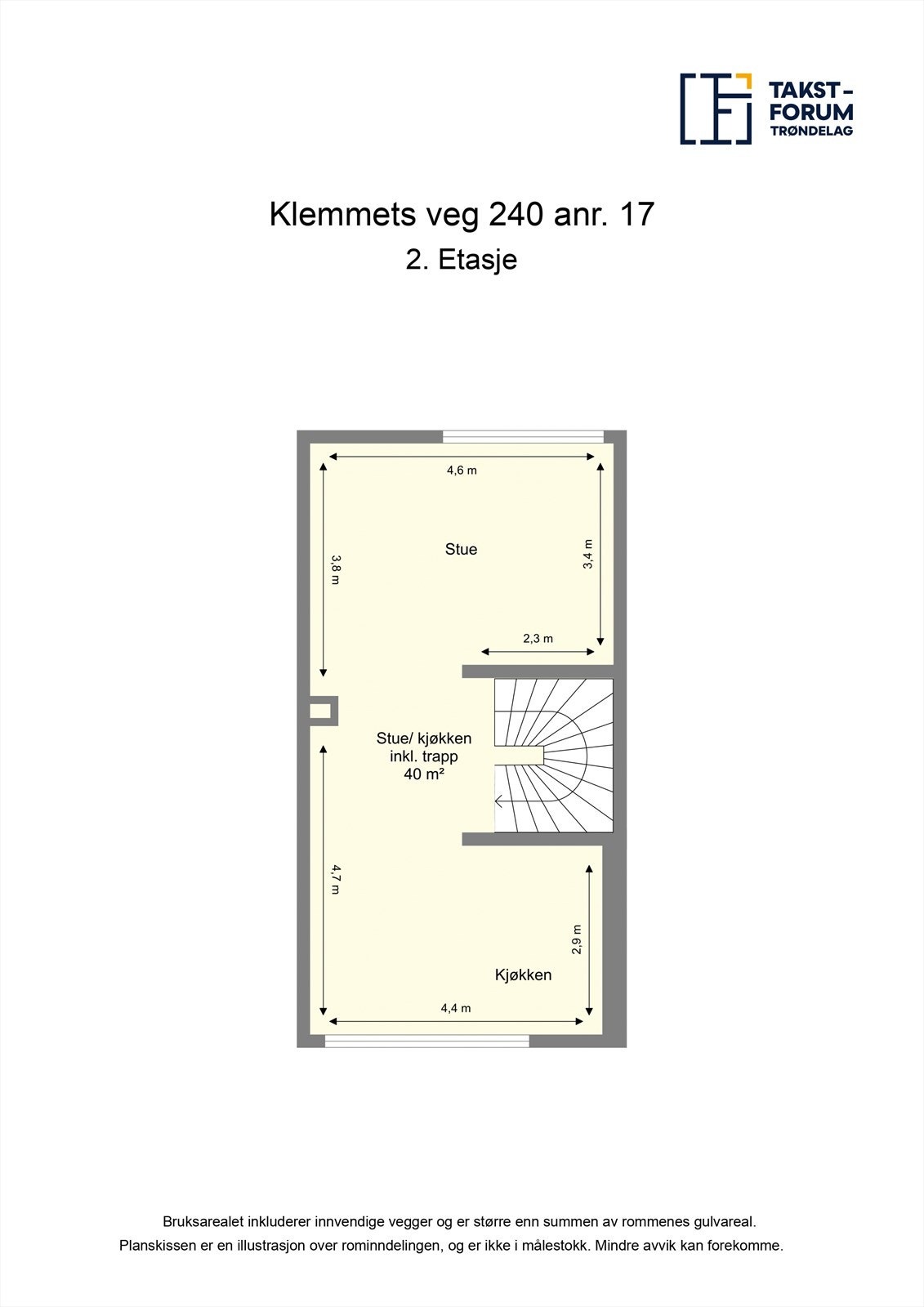 Planskisse 2. etasje. Galleribilde