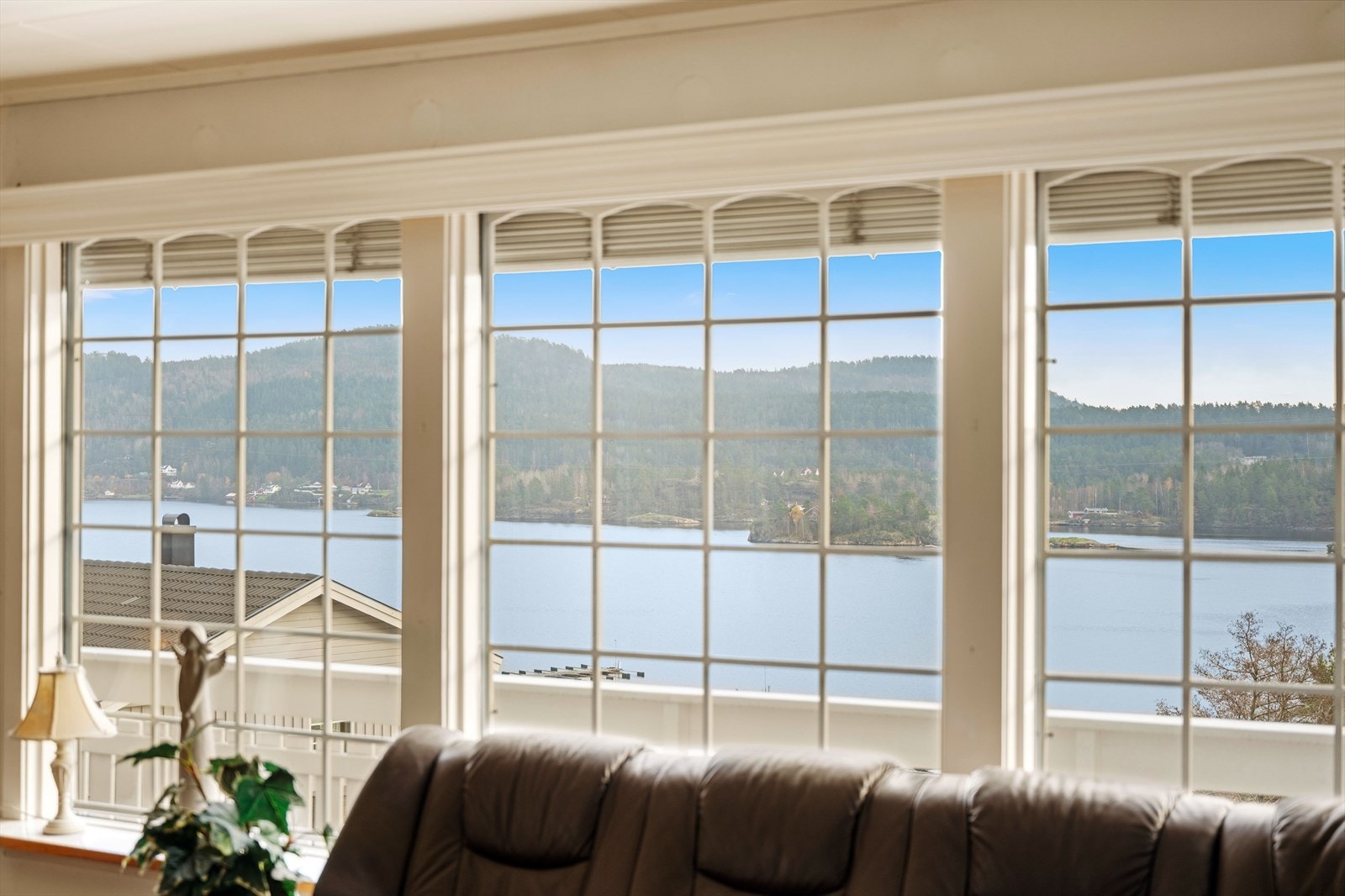 Flott utsikt fra stuen Galleribilde