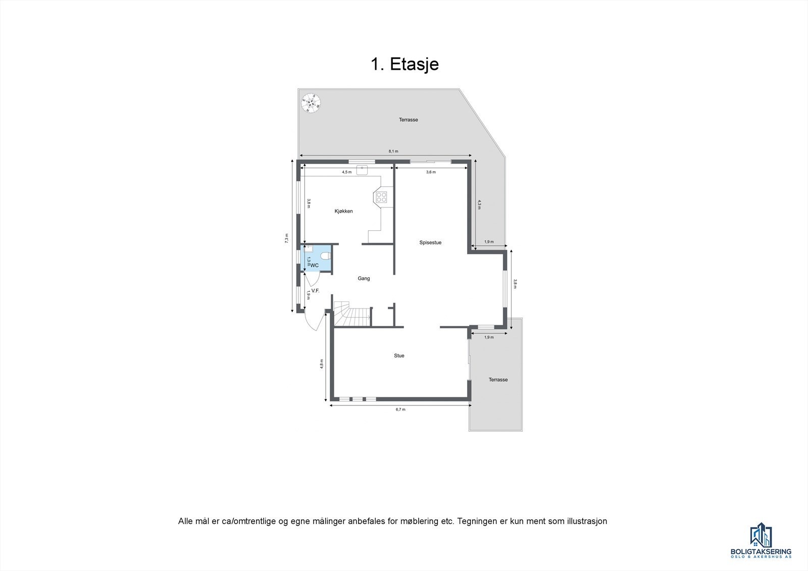 PLANTEGNING 1. ETASJE Galleribilde