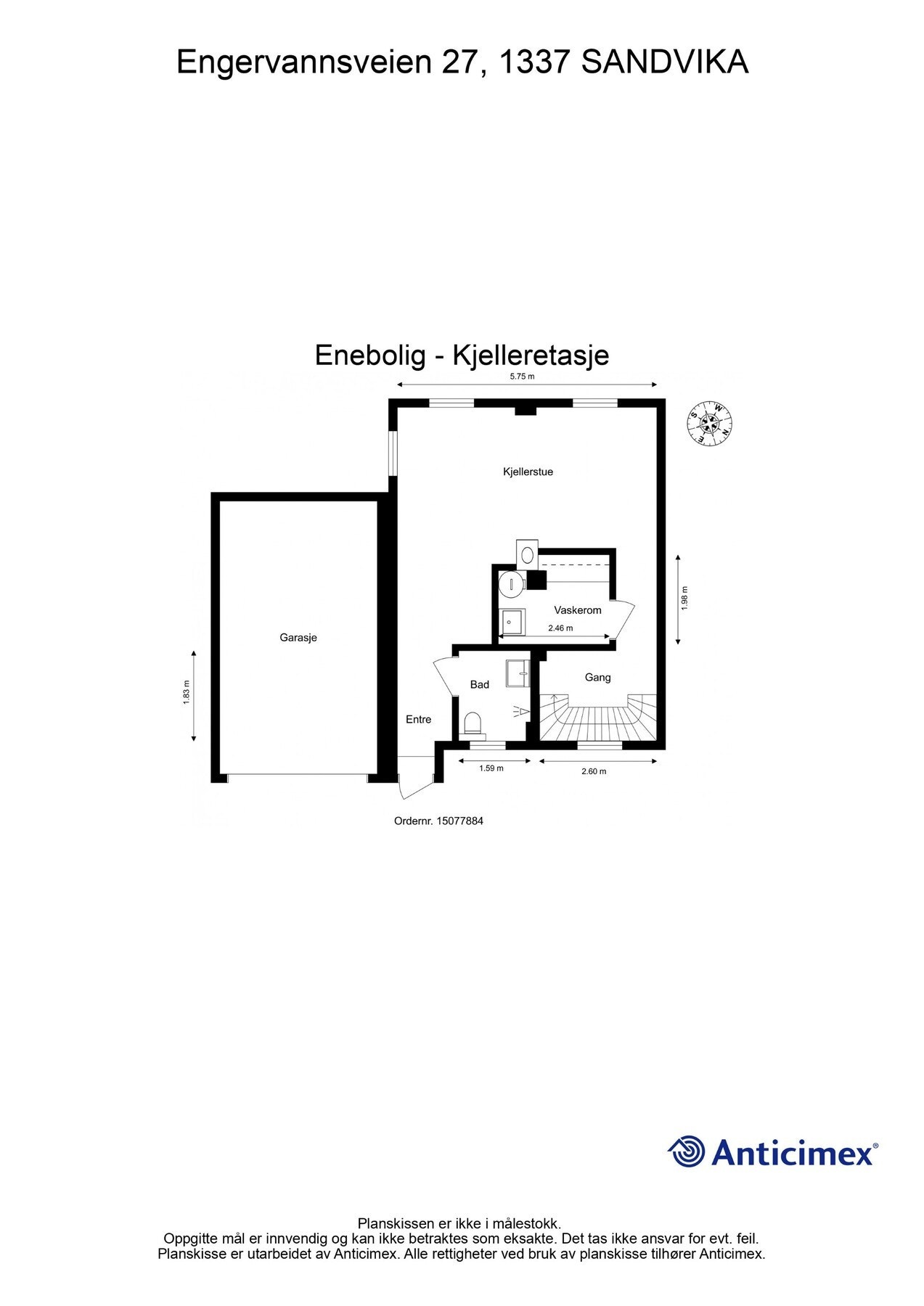 Plantegning - Kjeller. Galleribilde