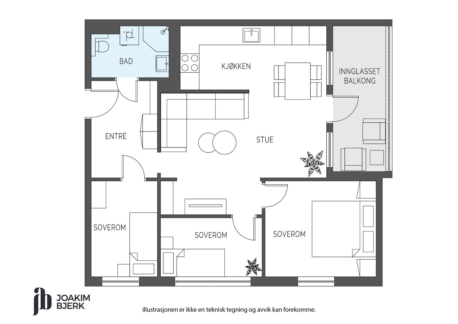 Plantegning Galleribilde