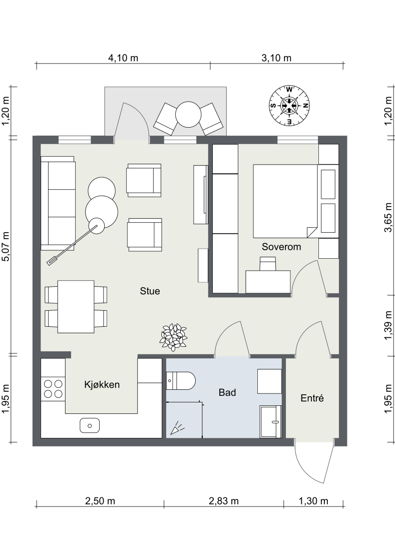 Plantegning. Galleribilde