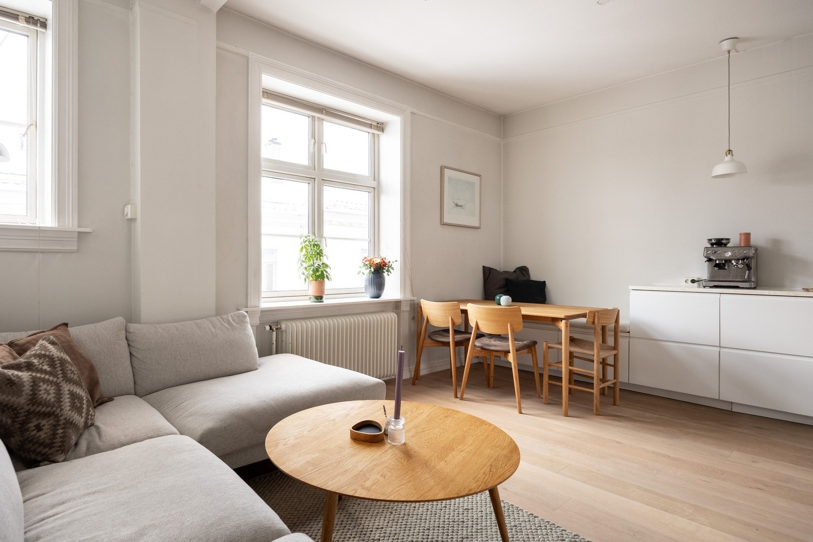 Svært god intern beliggenhet i bygården vendt bort fra Ullevålsveien. Galleribilde