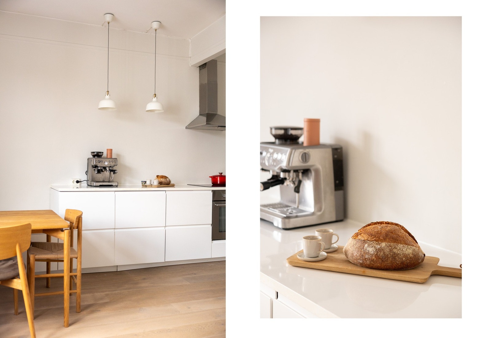 Moderne kjøkkeninnredning fra 2016 med glatte fronter. Galleribilde