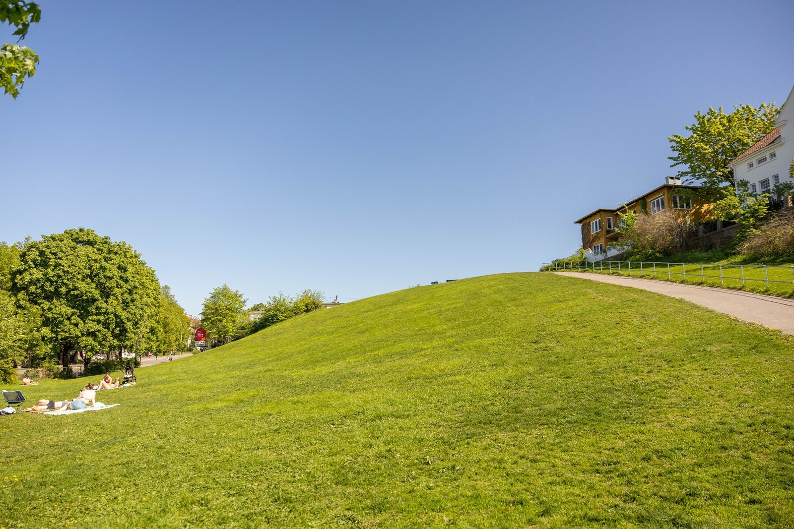 Like opp gaten er grøntanlegget "Idioten". Galleribilde