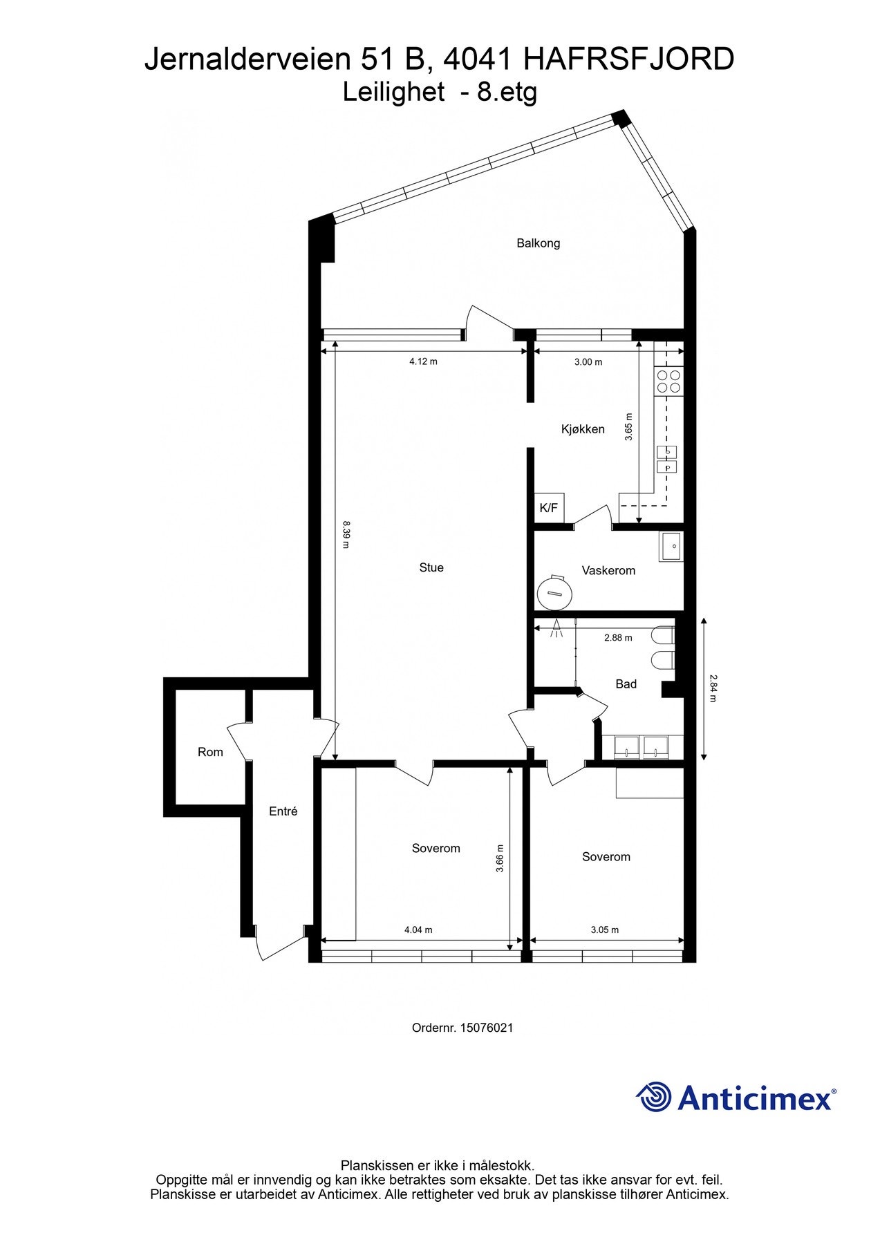 Plantegning -Kan avvike fra de faktiske forhold Galleribilde