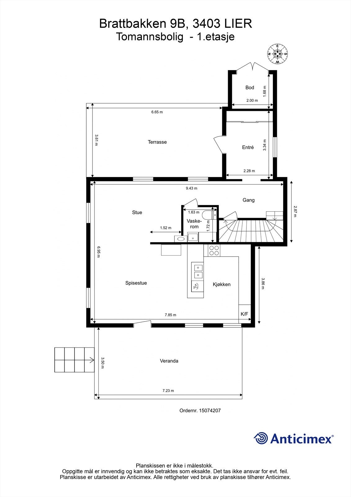 Plantegning- 1. etasje Galleribilde