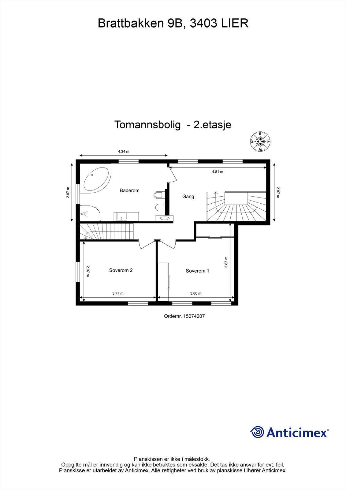 Plantegning - 2. etasje Galleribilde