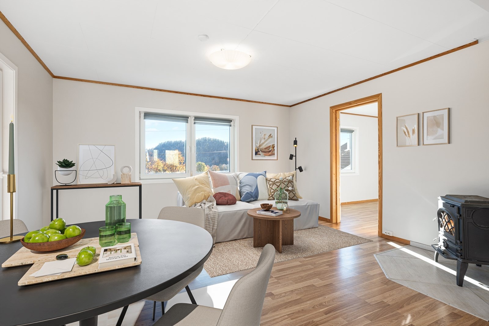 Stue (møbleringen er en illustrasjon med digital møblering) Galleribilde