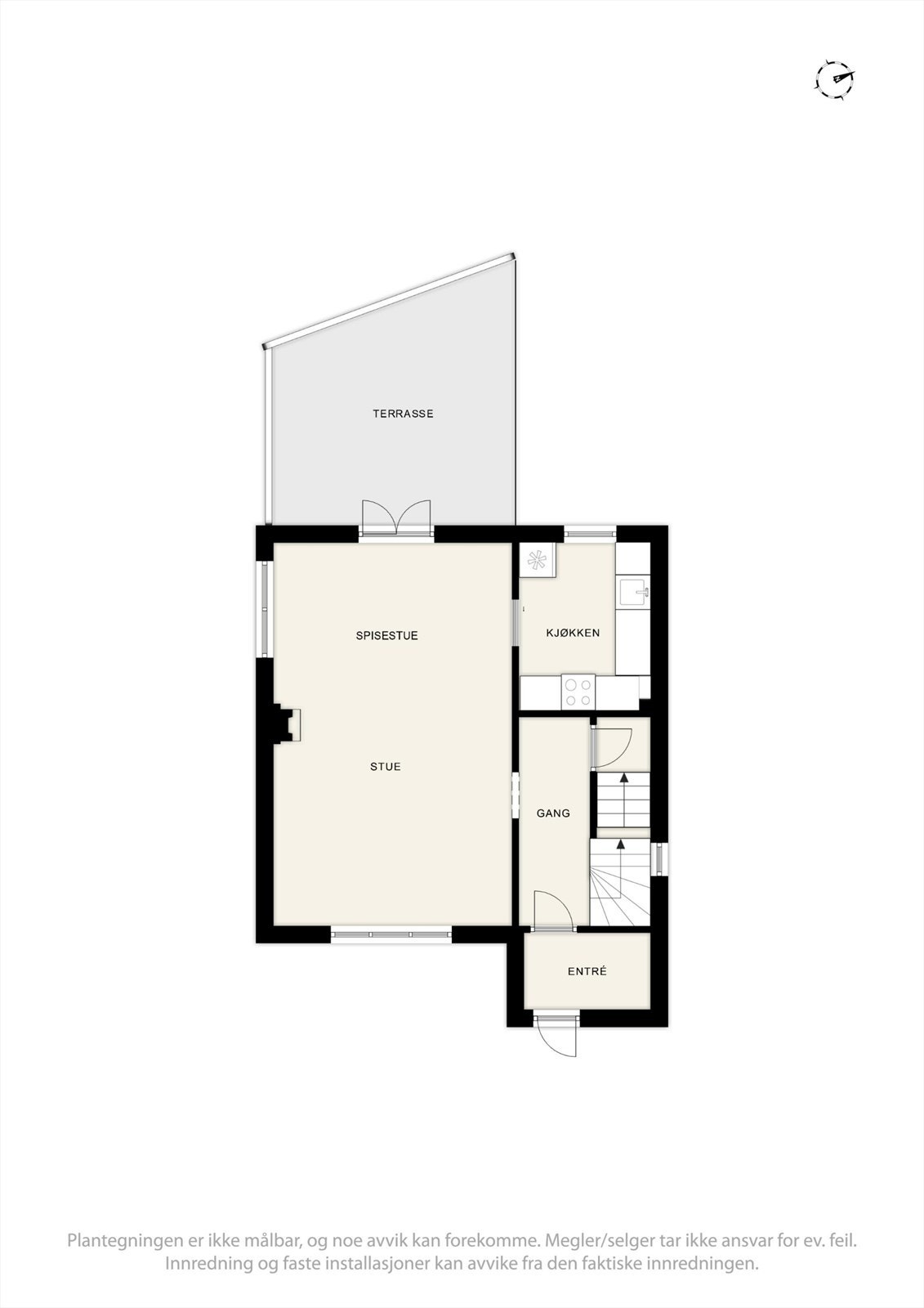 Plantegning 1. etasje Galleribilde