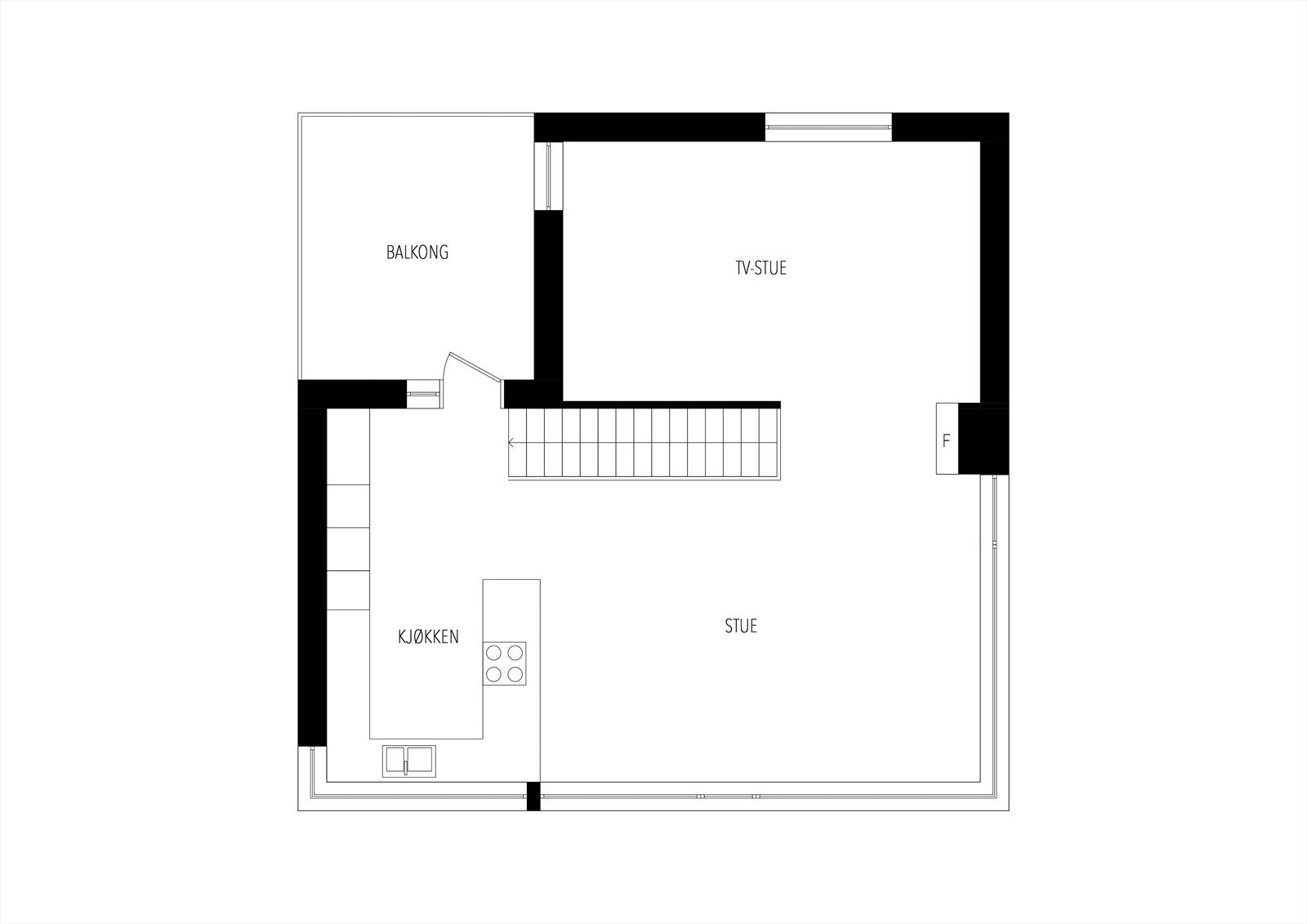 Plantegning 2. etg Galleribilde
