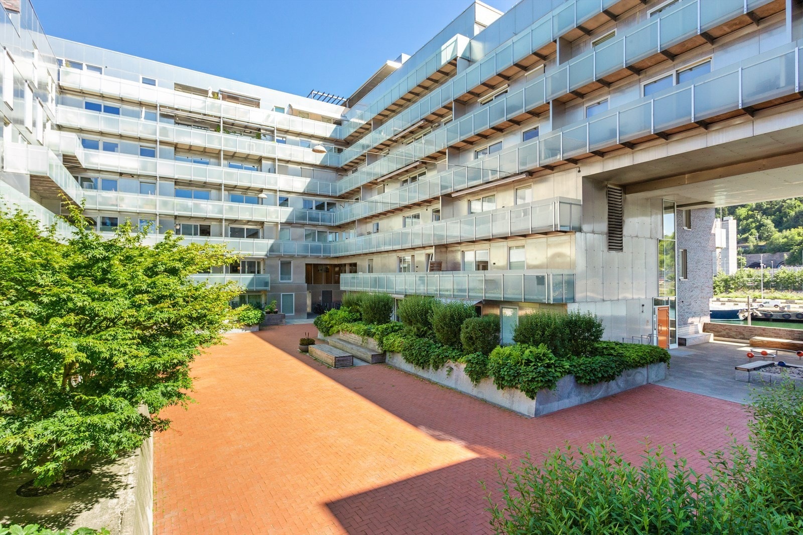 Området er pent opparbeidet Galleribilde