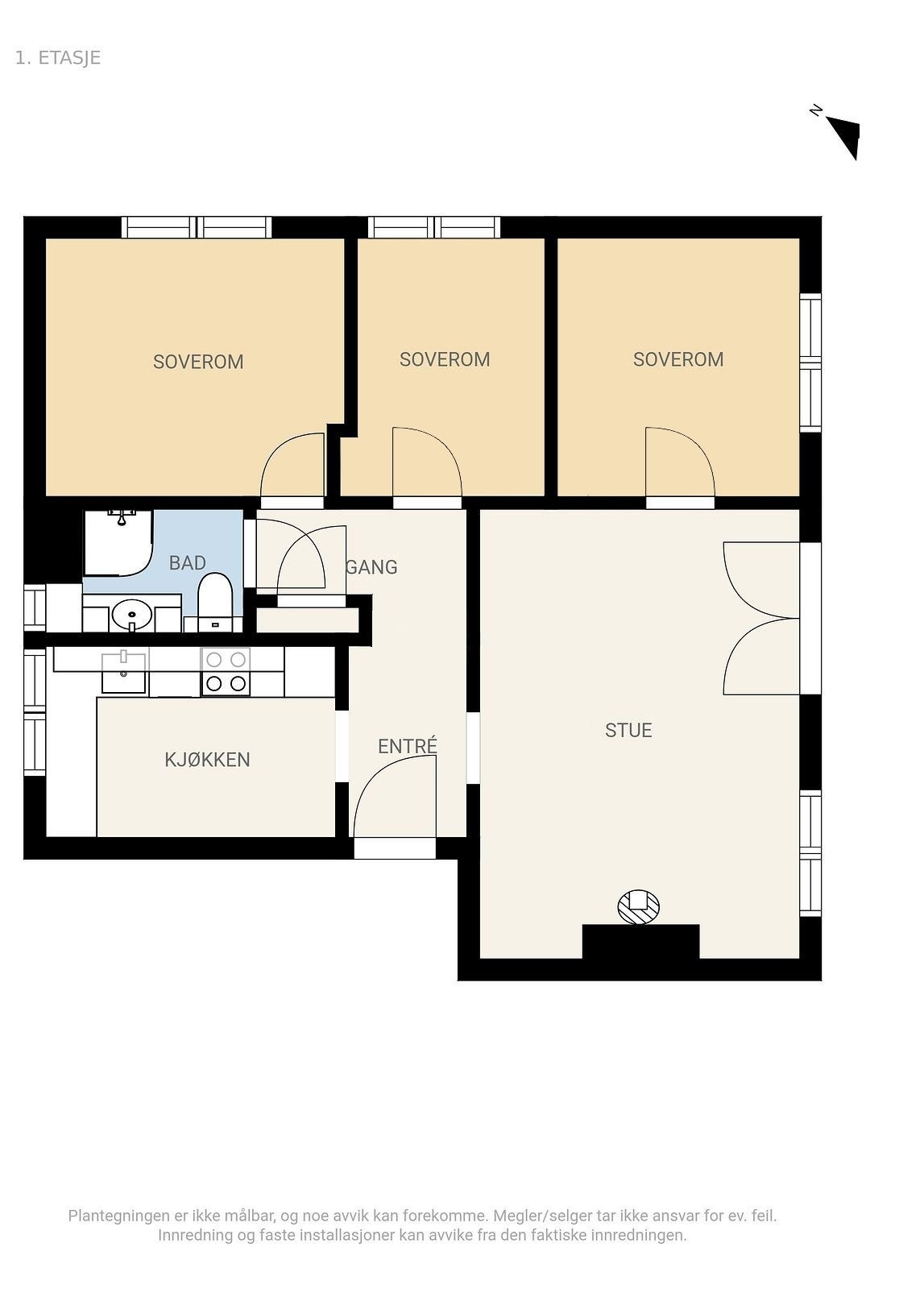 Alternativ planløsning. Galleribilde